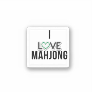 Sticker J'aime Mahjong