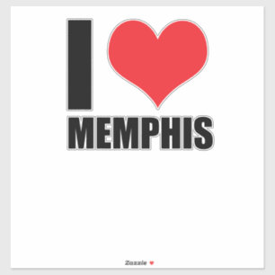 Sticker J'aime Memphis