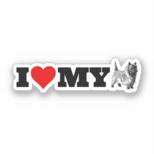 Sticker J'Aime Mon Cairn Terrier