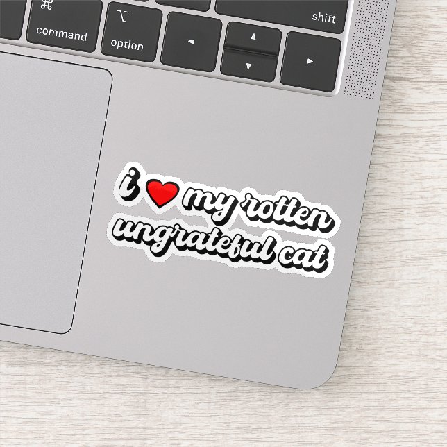 Sticker J'Aime Mon Chat Digne (Détail)