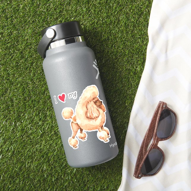 Sticker J'aime mon chevalet en vinyle de canicule (HydroFlask Insitu)