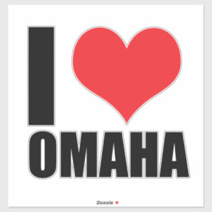 Sticker J'aime Omaha