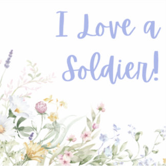 Sticker J'aime un soldat