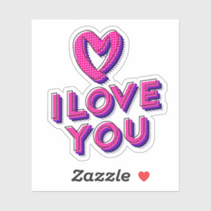 Sticker J'aime You.