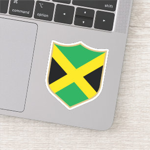 Sticker Jamaïque Drapeau Emblem Voyage patriotique