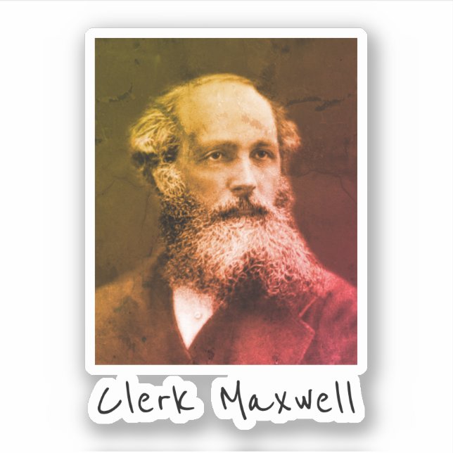 Sticker James Clerk Maxwell (Devant)