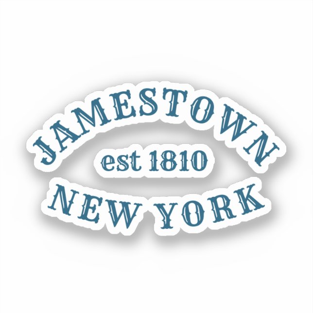 Sticker Jamestown, New York (Recto)