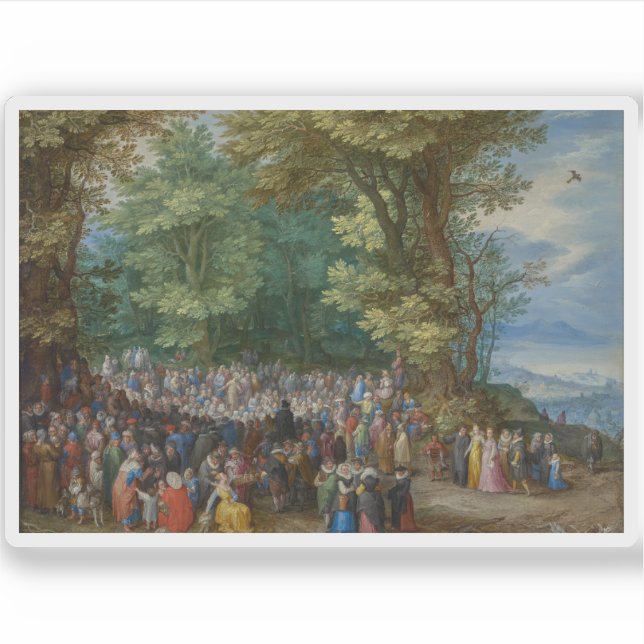Sticker Jan Brueghel l'Ancien - Le Sermon sur le Mont (Devant)