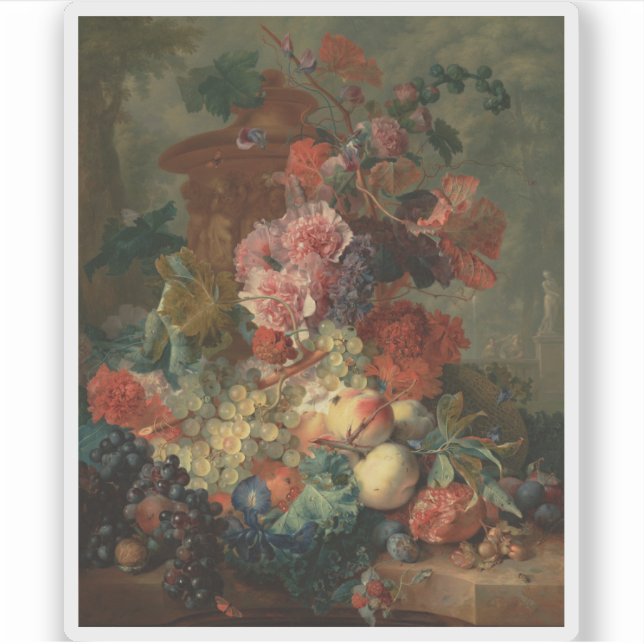 Sticker Jan van Huysum - Pièce de fruits (Devant)