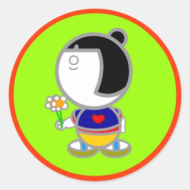 Sticker JAPON GIRL (Devant)