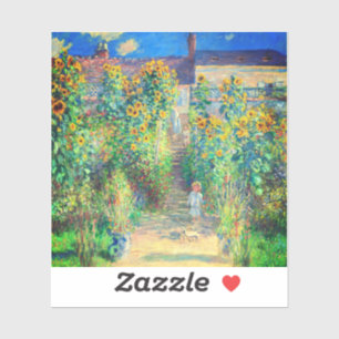Sticker Jardin aux fleurs de Monet
