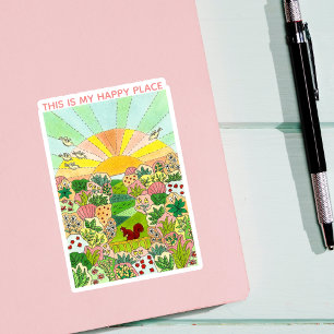 Sticker Jardin des écureuils