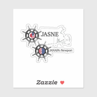 Sticker JASNE-JANAFA - logo - carte - acronyme