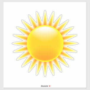 Sticker Jaune clair jaune orange