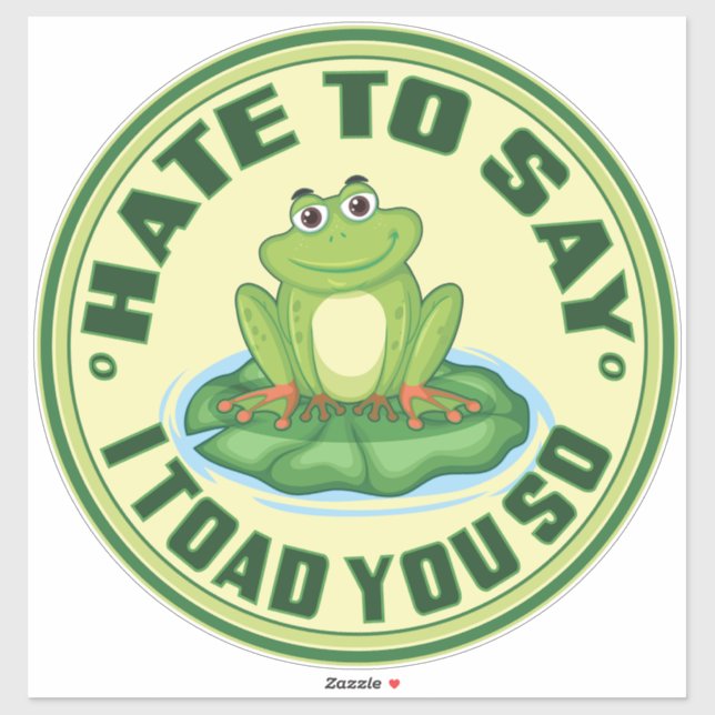 Sticker Je Déteste Dire Que Je Vous Ai Pris Ainsi (Feuille)