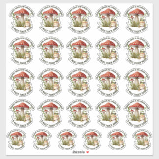 Sticker "Je dois toucher la mousse" cachets en vrac