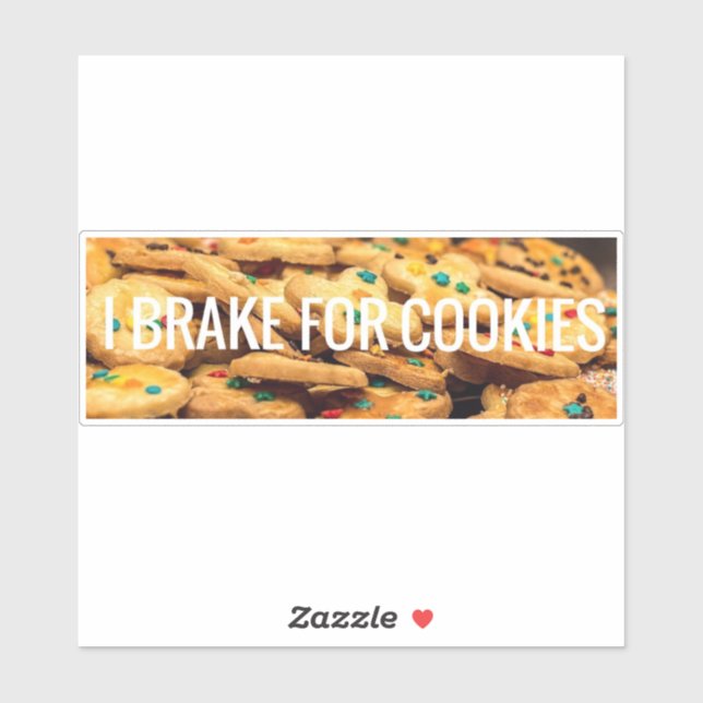 Sticker Je freine pour les cookies (Feuille)