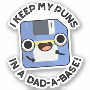 Sticker Je Garde Mes Puns Dans Un Pun Papa-A-Base Drôle Pa
