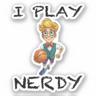 Sticker Je joue Nerdy