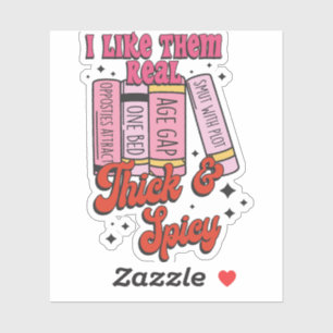 Sticker Je les aime vraiment épais et épicés