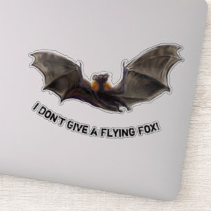 Sticker Je ne donne pas de renard volant