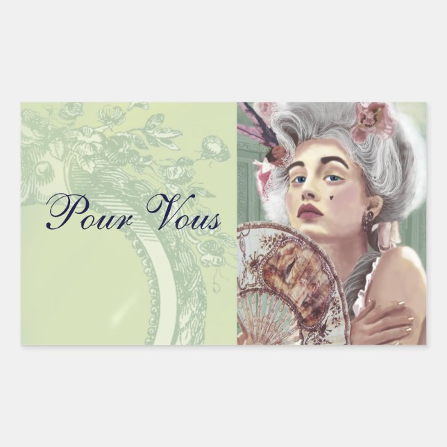 sticker Je Ne Regrette Rien Pour Vous (Devant)