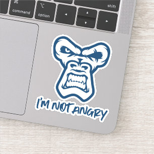 Sticker Je ne suis pas en colère - Le singe