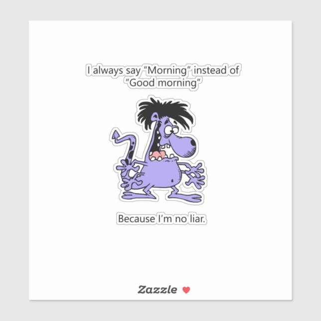 Sticker Je ne suis pas un menteur (Feuille)