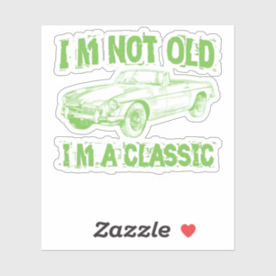 Sticker Je ne suis pas vieux, je suis classique