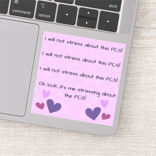 Sticker Je N'Insisterai Pas Sur Ce PCS (Détail)