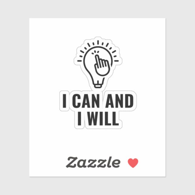 Sticker Je peux et je veux (Feuille)