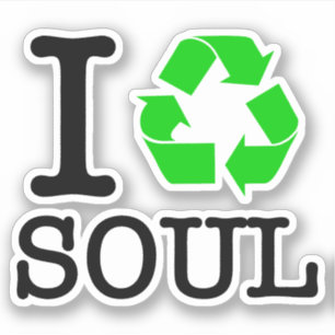 Sticker Je Recycle L'Âme