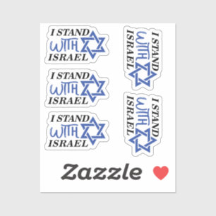Sticker Je Suis Avec Israël   fierté