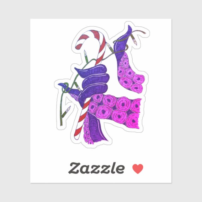 Sticker Je suis coincé à Noël ! (Feuille)