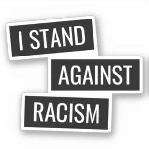 Sticker Je suis contre le racisme