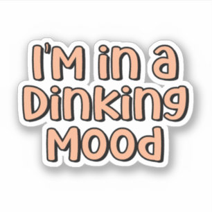 Sticker Je suis dans une ambiance Dinking Orange Picklebal