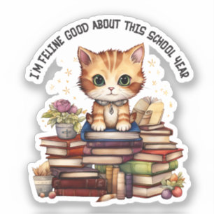 Sticker Je suis Feline bon pour cette année scolaire