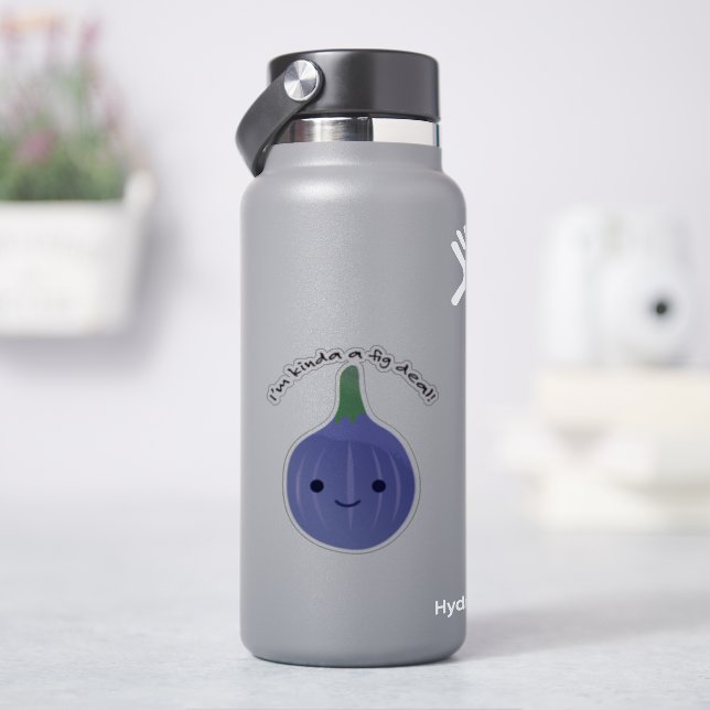 Sticker Je suis Kinda un contrat de fig (HydroFlask)