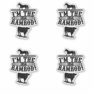 Sticker Je suis le Ramrod 1856 Horse & Cattle