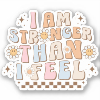 Sticker Je suis plus forte que je ne le ressens, Amour de 