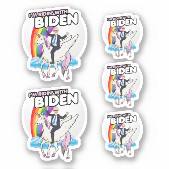 Sticker Je suis Ridin avec Biden (Devant)