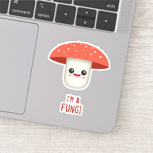 Sticker Je suis un champignon