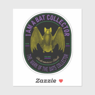 Sticker Je suis un collectionneur de chauves-souris