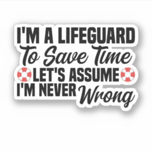 Sticker Je suis un vigile pour gagner du temps