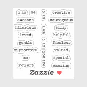 Sticker Je suis une affirmation motivationnelle