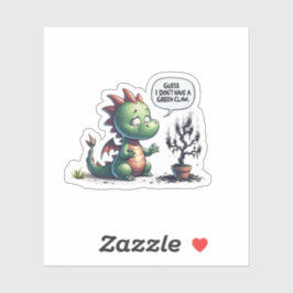 Sticker Je suppose que je n'ai pas de loi verte - mignon d