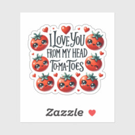 Sticker Je T'Aime De Ma Tête Tomates - Cute Pun Mug