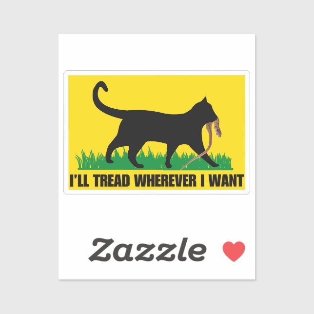Sticker Je vais filer où je veux (Feuille)