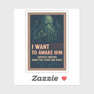 Sticker Je Veux Que Vous — Pour Le Réveiller (Cthulhu Cult