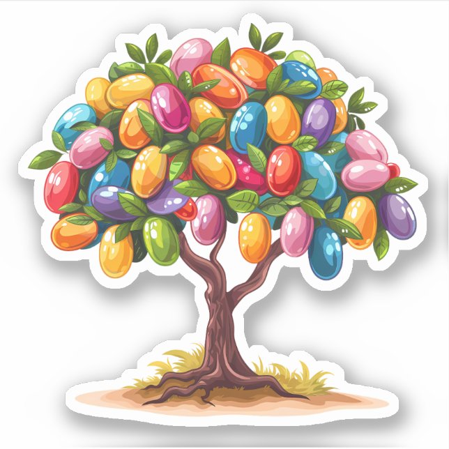 Sticker Jelly Bean Tree (Devant)